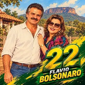 Publicação de Mauro do Atlantico sobre Flávio Bolsonaro em 18/10/2026