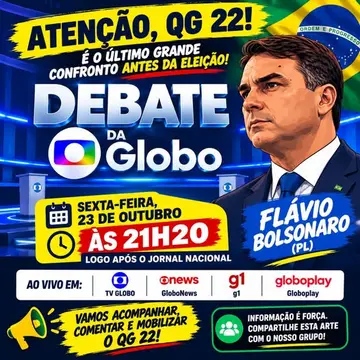 Publicação de Mauro do Atlantico sobre Flávio Bolsonaro em 20/10/2026