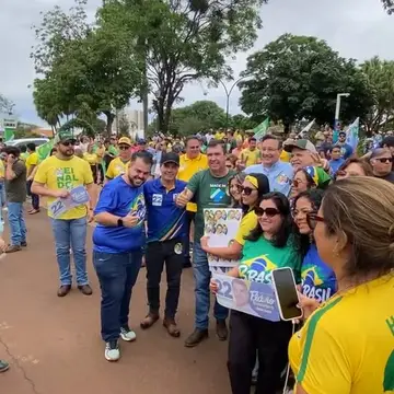 Publicação de Paleari sobre Flávio Bolsonaro em 17/10/2026
