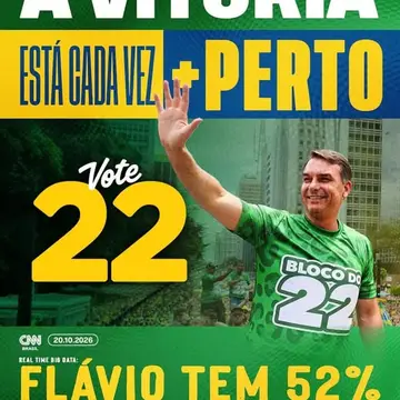 Publicação de Alex Torres sobre Flávio Bolsonaro em 20/10/2026