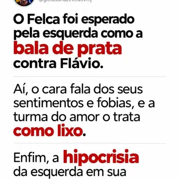 Publicação de Gleidson Azevedo sobre Flávio Bolsonaro em 20/10/2026