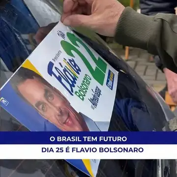 Publicação de Airton Souza sobre Flávio Bolsonaro em 17/10/2026