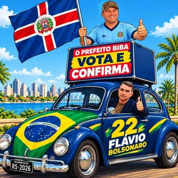 Publicação de Gilberto Menin Biba sobre Flávio Bolsonaro em 19/10/2026