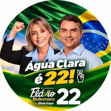 Publicação de Gerolina sobre Flávio Bolsonaro em 19/10/2026