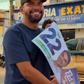 Publicação de Igor Santos sobre Flávio Bolsonaro em 19/10/2026