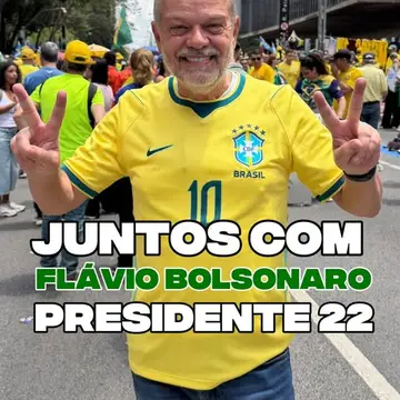Publicação de Tite Campanella sobre Flávio Bolsonaro em 18/10/2026