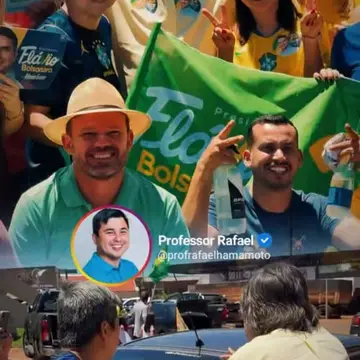 Publicação de Professor Rafael sobre Flávio Bolsonaro em 17/10/2026