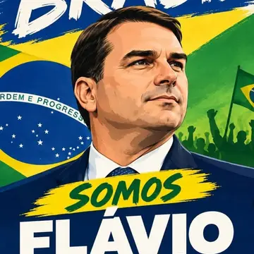 Publicação de Elaine Pinheiro sobre Flávio Bolsonaro em 17/10/2026