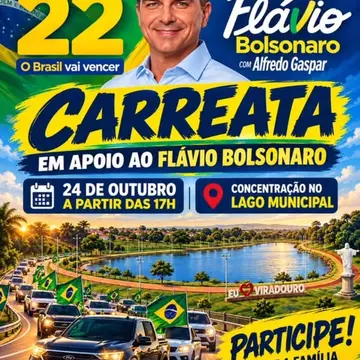 Publicação de Niltinho sobre Flávio Bolsonaro em 17/10/2026