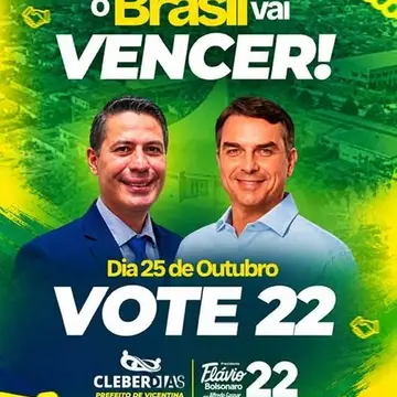 Publicação de Cleber Dias sobre Flávio Bolsonaro em 16/10/2026