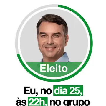 Publicação de Tiago Dalperio sobre Flávio Bolsonaro em 17/10/2026