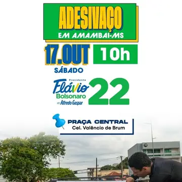 Publicação de Sergio Barbosa sobre Flávio Bolsonaro em 16/10/2026