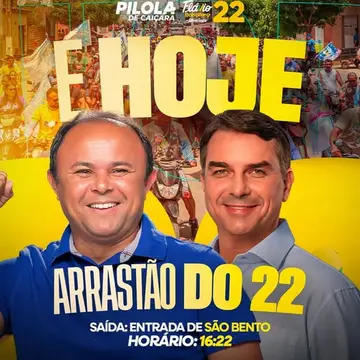 Publicação de Pilola sobre Flávio Bolsonaro em 17/10/2026