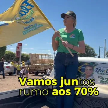 Publicação de Nair Branti sobre Flávio Bolsonaro em 19/10/2026