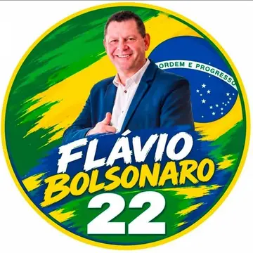 Publicação de Massocco sobre Flávio Bolsonaro em 17/10/2026