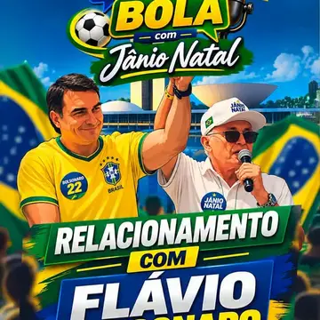 Publicação de Janio Natal sobre Flávio Bolsonaro em 16/10/2026