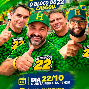 Publicação de Henrique do Paraíso sobre Flávio Bolsonaro em 20/10/2026