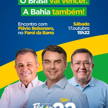 Publicação de Tote Froes sobre Flávio Bolsonaro em 16/10/2026