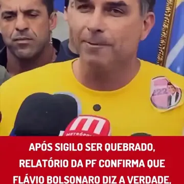 Publicação de Tiago Dalperio sobre Flávio Bolsonaro em 21/10/2026