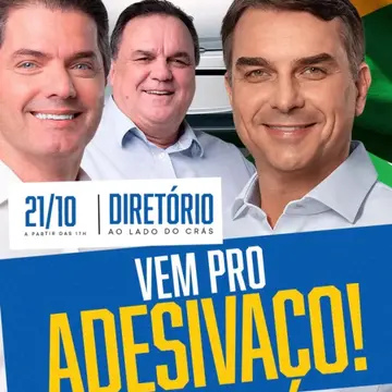 Publicação de Marcos Calderan sobre Flávio Bolsonaro em 20/10/2026