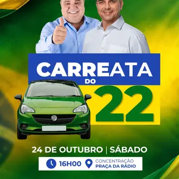 Publicação de Josmail Rodrigues sobre Flávio Bolsonaro em 20/10/2026