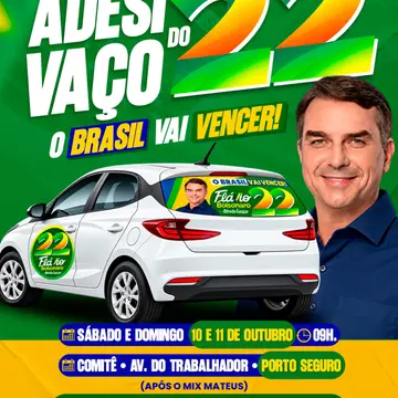 Publicação de Janio Natal sobre Flávio Bolsonaro em 09/10/2026