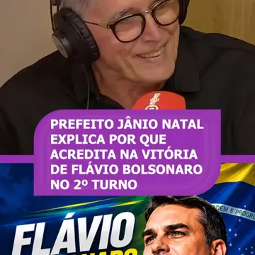 Publicação de Janio Natal sobre Flávio Bolsonaro em 12/10/2026