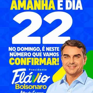 Publicação de Alexandre Ferreira sobre Flávio Bolsonaro em 21/10/2026