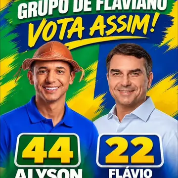 Publicação de Flaviano sobre Flávio Bolsonaro em 19/10/2026