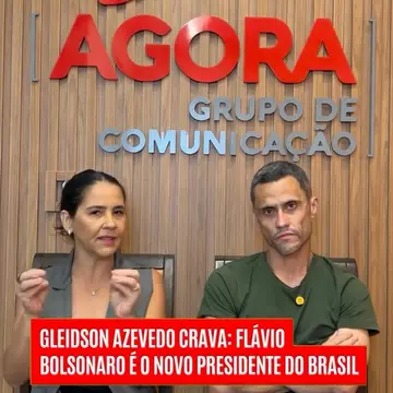 Publicação de Gleidson Azevedo sobre Flávio Bolsonaro em 08/10/2026