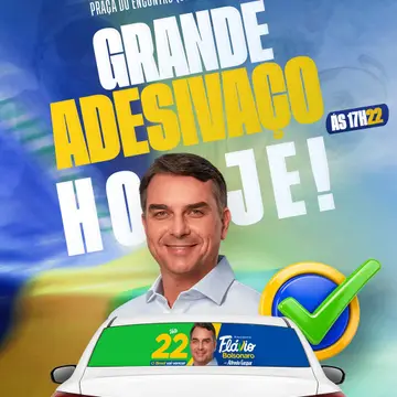 Publicação de Guga sobre Flávio Bolsonaro em 08/10/2026