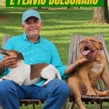 Publicação de Adelcino Lopo sobre Flávio Bolsonaro em 08/10/2026