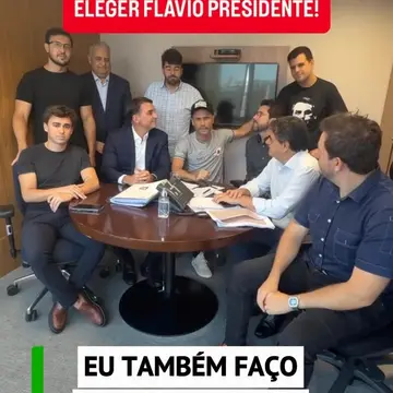 Publicação de Gleidson Azevedo sobre Flávio Bolsonaro em 08/10/2026