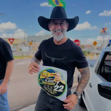 Publicação de Juliano Ferro sobre Flávio Bolsonaro em 08/10/2026