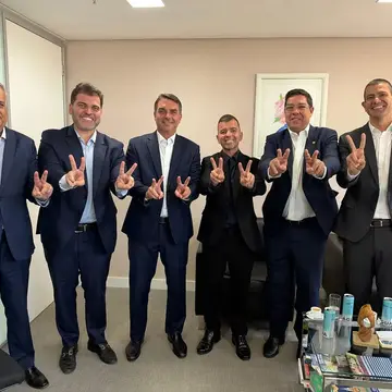 Publicação de Luiz Claudio sobre Flávio Bolsonaro em 08/10/2026