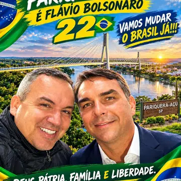 Publicação de Wagner Costa sobre Flávio Bolsonaro em 08/10/2026