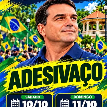Publicação de Fernando Lubrechet sobre Flávio Bolsonaro em 09/10/2026