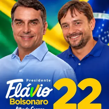 Publicação de Jeovan Faria sobre Flávio Bolsonaro em 09/10/2026