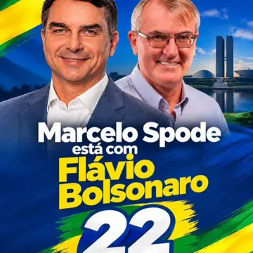 Publicação de Marcelo Spode sobre Flávio Bolsonaro em 09/10/2026