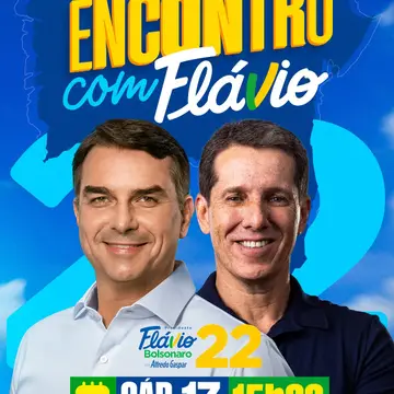 Publicação de Zé Cocá sobre Flávio Bolsonaro em 09/10/2026