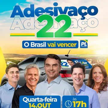 Publicação de Diego Sorgatto sobre Flávio Bolsonaro em 09/10/2026