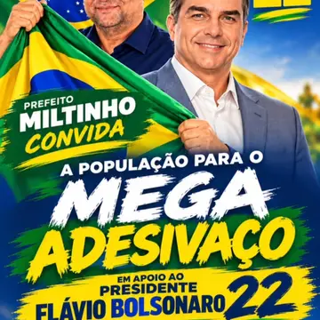 Publicação de Miltinho sobre Flávio Bolsonaro em 09/10/2026