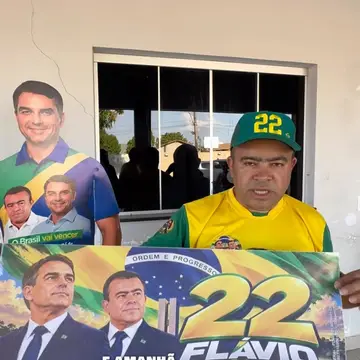 Publicação de Fernando Bermuda sobre Flávio Bolsonaro em 09/10/2026