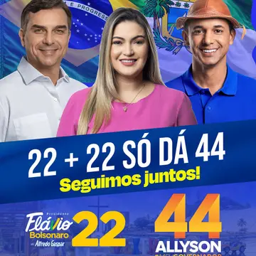 Publicação de Jussara Sales sobre Flávio Bolsonaro em 09/10/2026