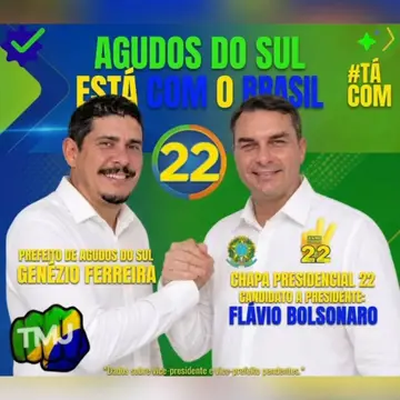 Publicação de Genezio Ferreira sobre Flávio Bolsonaro em 09/10/2026