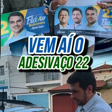 Publicação de Kleber Silveira sobre Flávio Bolsonaro em 10/10/2026