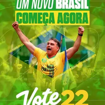 Publicação de Airton Lagoano sobre Flávio Bolsonaro em 10/10/2026