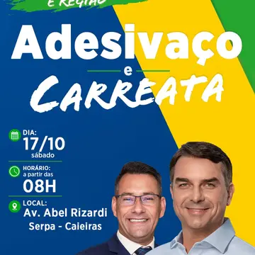 Publicação de Gilmar Lagoinha sobre Flávio Bolsonaro em 10/10/2026