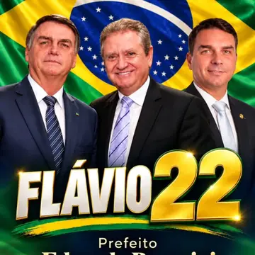Publicação de Eduardo Pasquini sobre Flávio Bolsonaro em 10/10/2026