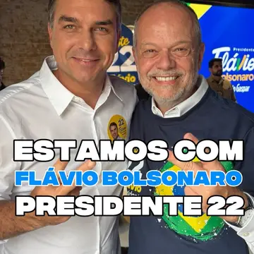 Publicação de Tite Campanella sobre Flávio Bolsonaro em 11/10/2026